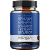 Natures Craft Black Maca Root Capsules 60 Count side view