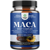 Natures Craft Black Maca Root Capsules front view with packaging