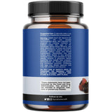 Natures Craft Black Maca Root Capsules side view showing ingredients