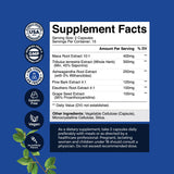 Natures Craft Black Maca Root Capsules with a measuring spoon