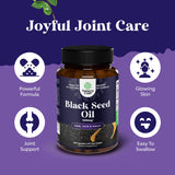 Natures Craft Black Seed Oil Capsules on a wooden table