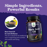 Natures Craft Black Seed Oil Capsules with measuring spoon