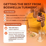 Natures Craft Boswellia Serrata with Turmeric supplement bottle back view