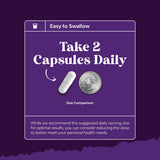 Natures Craft Capsules displayed with a glass of water