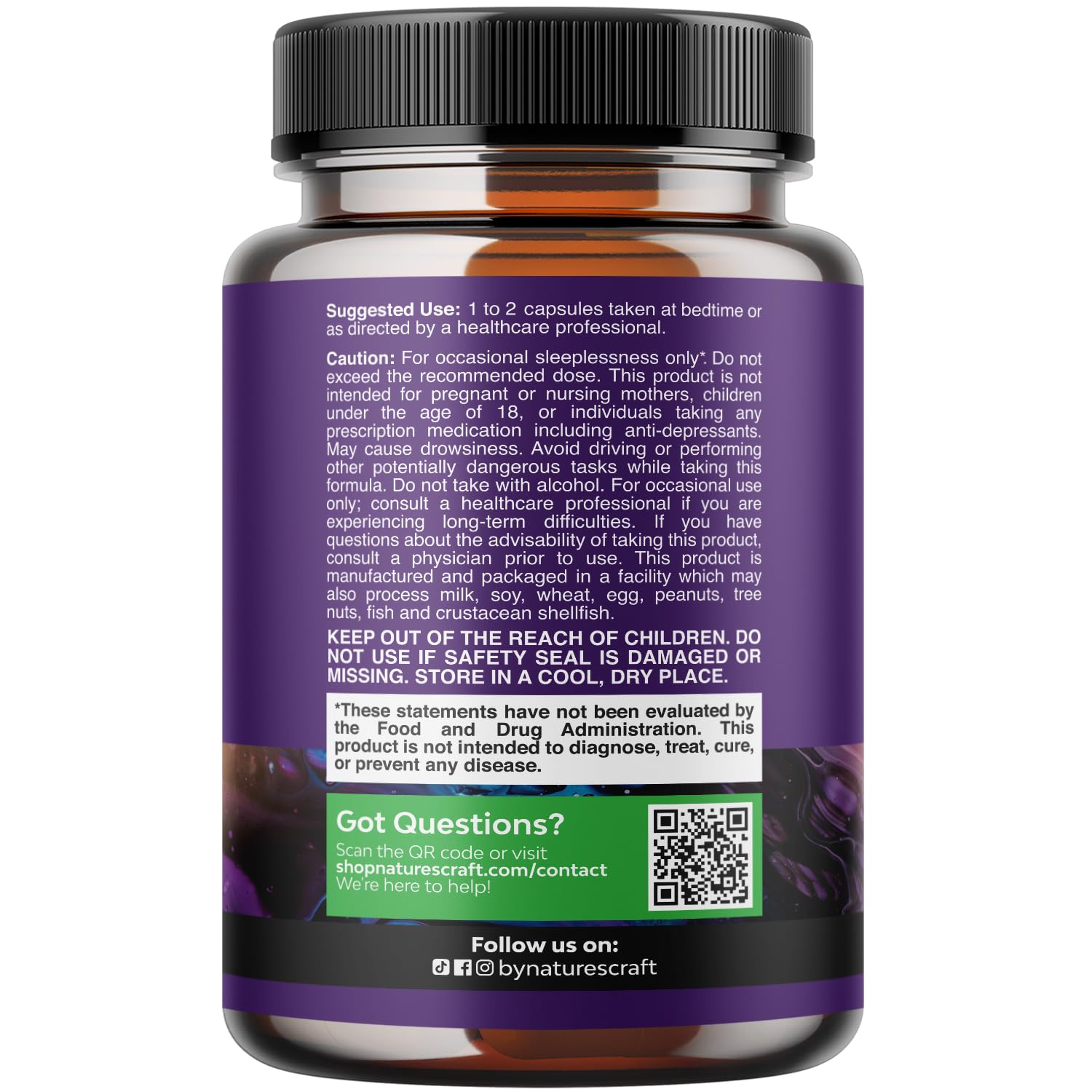 Natures Craft Capsules with a calming night scene