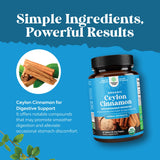 Natures Craft Ceylon Cinnamon Supplement on a wooden table