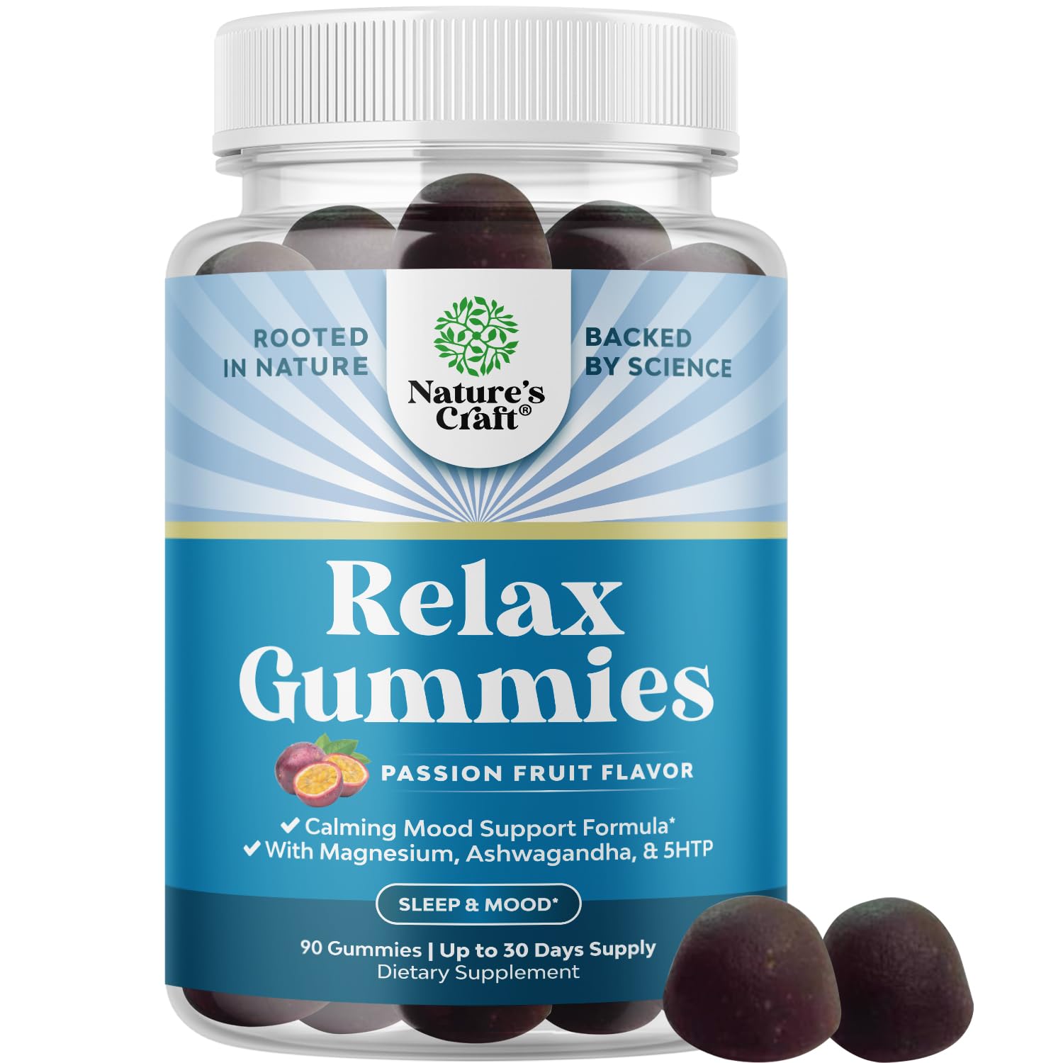 Natures Craft Chill and daily wellness Gummies front view with packaging