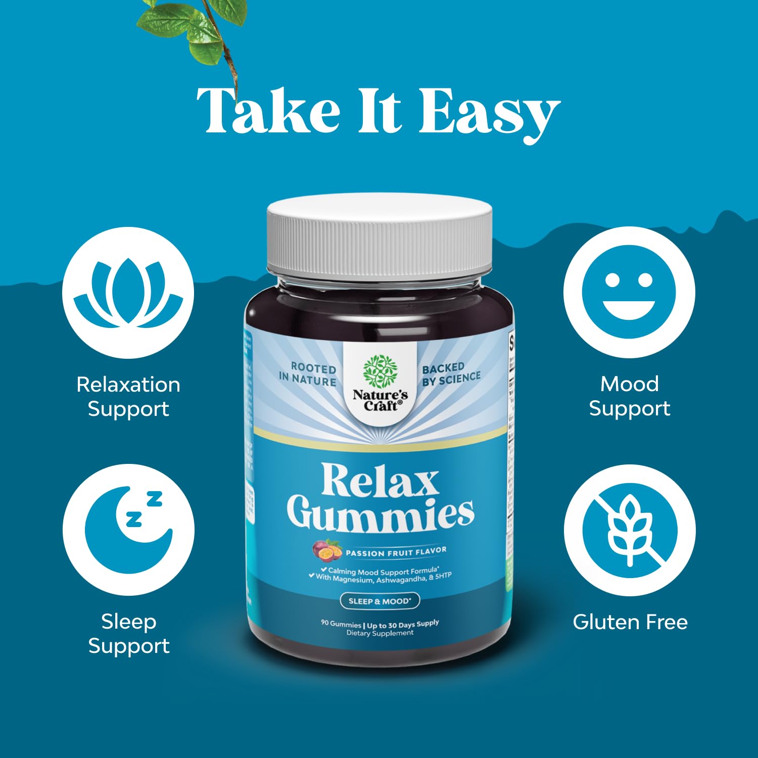 Natures Craft Chill and daily wellness Gummies on a table