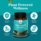 Natures Craft Chlorophyll Capsules on a wooden surface