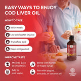 Natures Craft Cod Liver Oil Liquid 281g label close-up