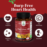 Natures Craft Cod Liver Oil Softgels 1000mg side view