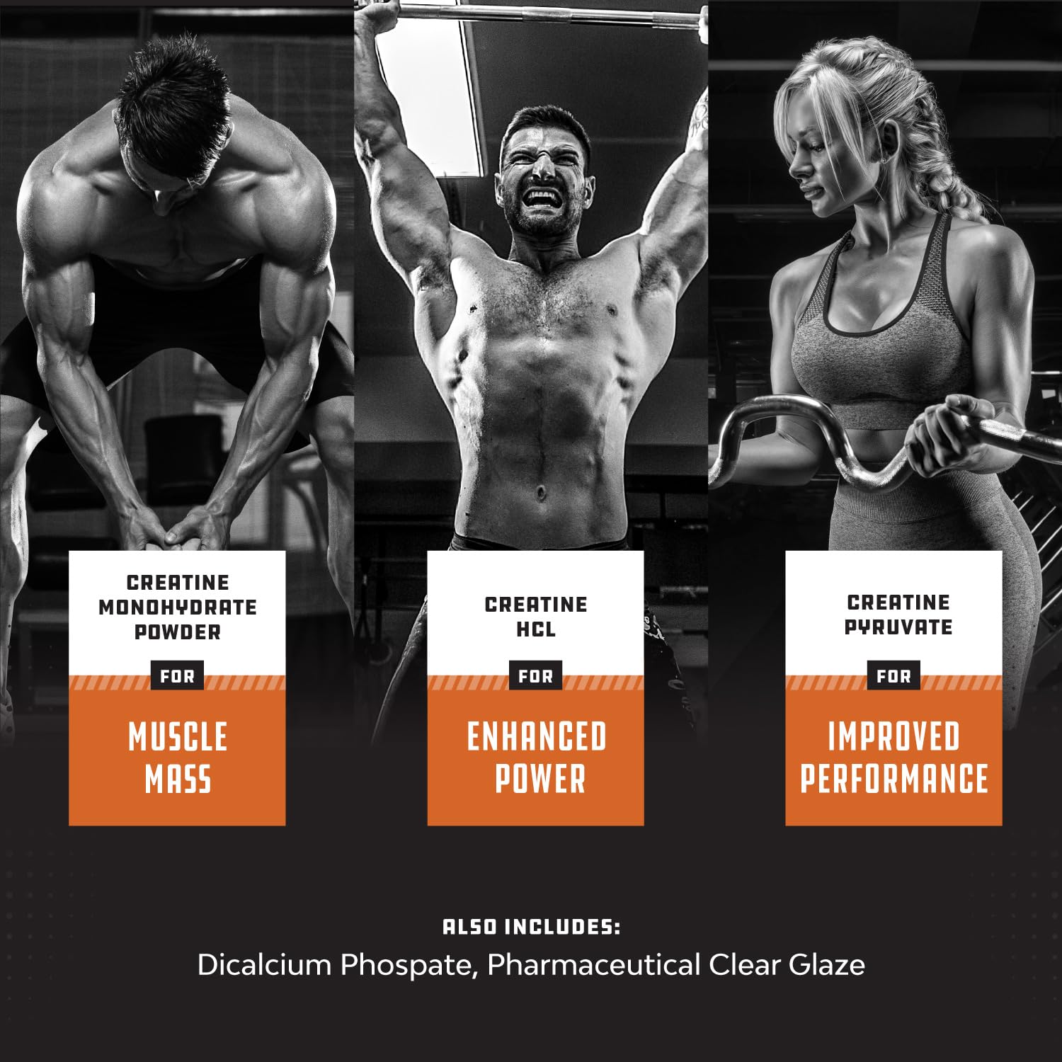 Natures Craft Creatine Monohydrate Tablets with a water bottle