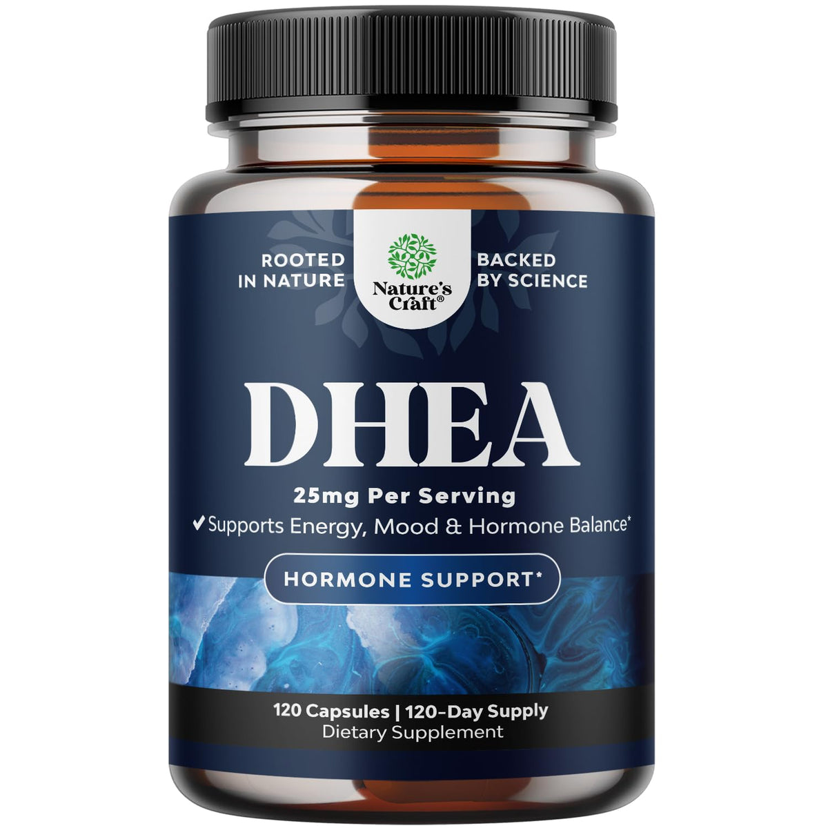 Natures Craft DHEA Supplement 50g front view of packaging