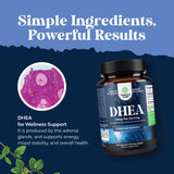 Natures Craft DHEA Supplement 50g with a measuring spoon