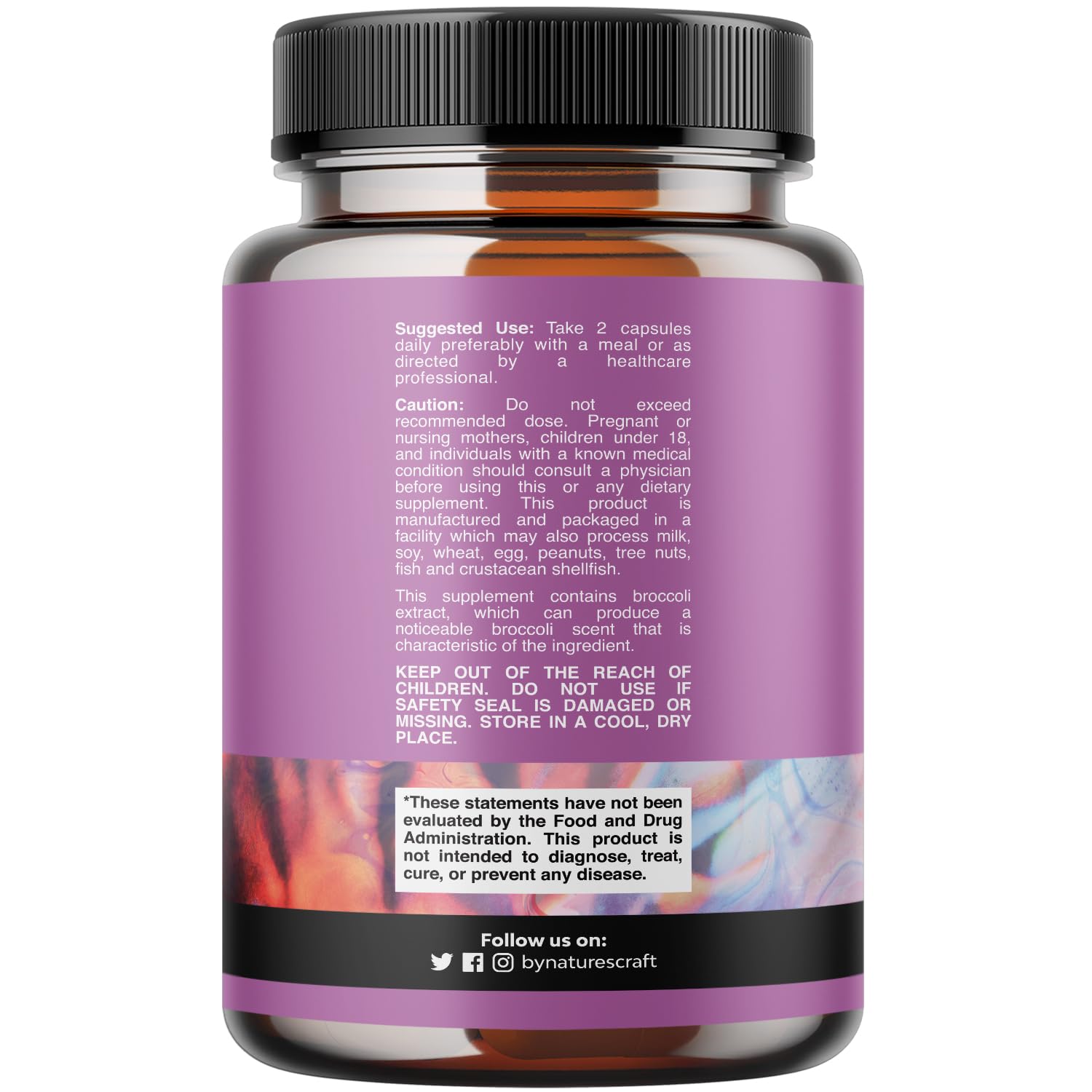 Natures Craft DIM Supplement 113g side view