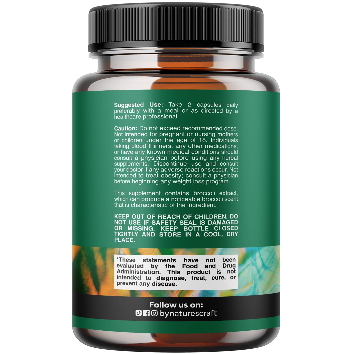 Natures Craft DIM Supplement for Men 60 Capsules side view