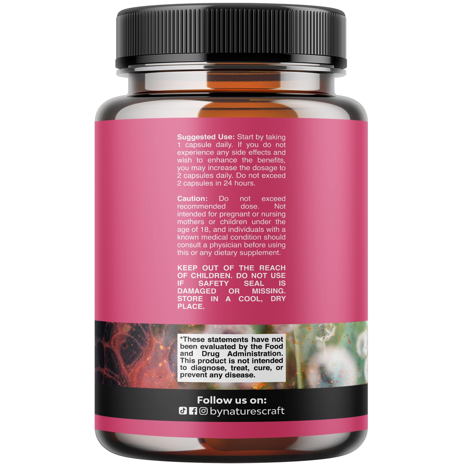 Natures Craft DIM Supplements for Women 60 Capsules side view