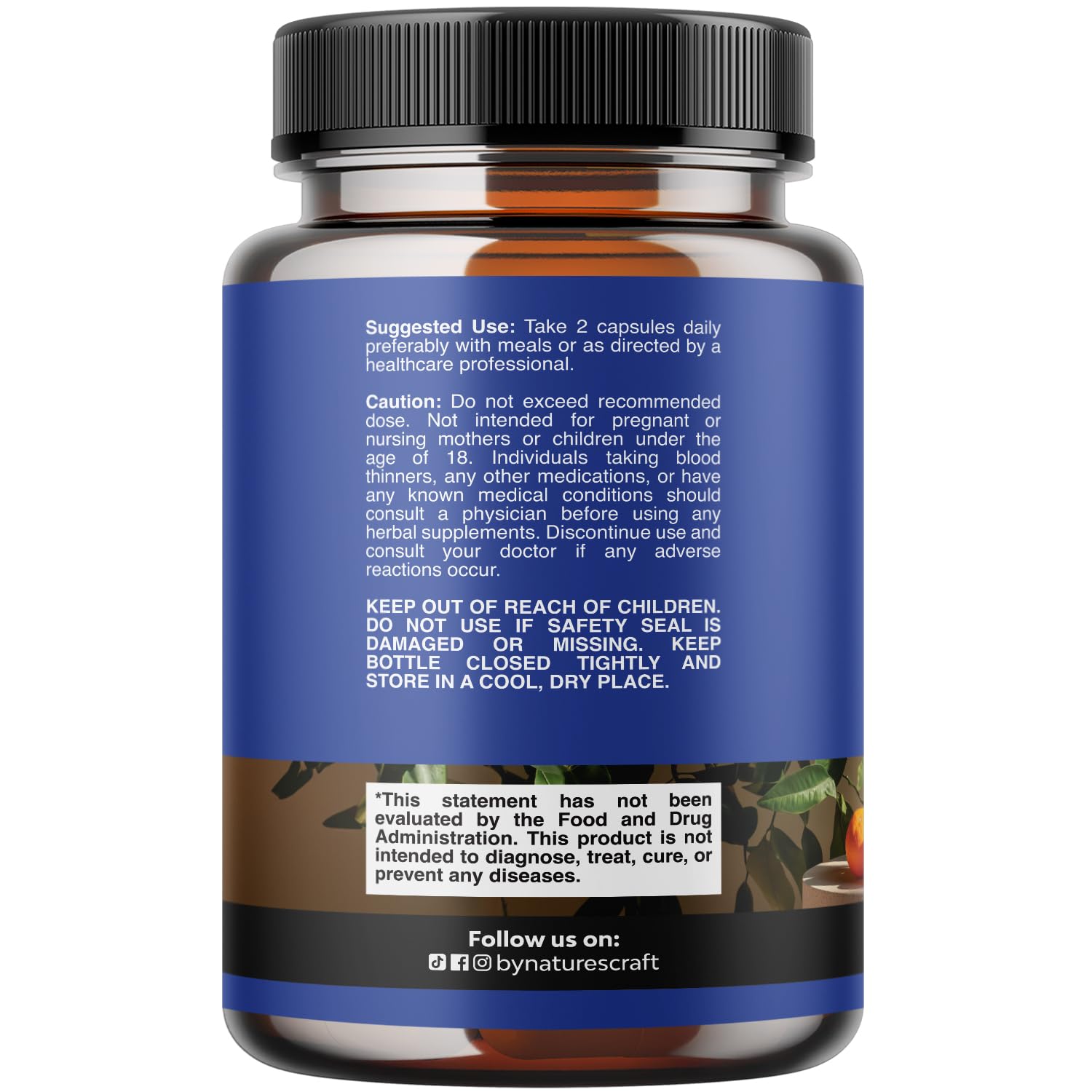 Natures Craft Diosmin Hesperidin Complex 1000mg side view