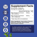 Natures Craft Diosmin Hesperidin Supplement 500mg bottle side view