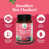 Natures Craft Dong Quai Menopause Support Capsules on a wooden table