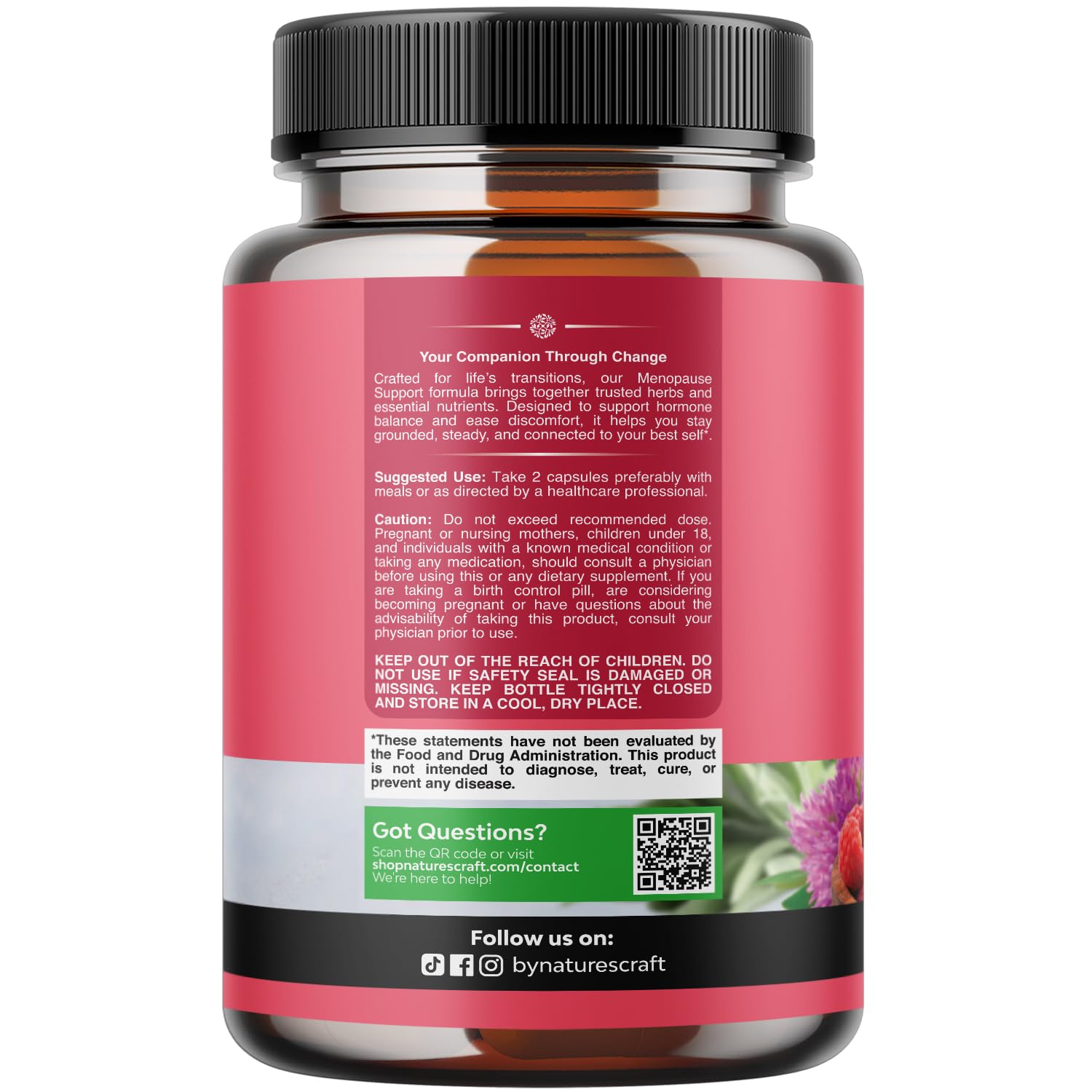 Natures Craft Dong Quai Supplement bottle side view