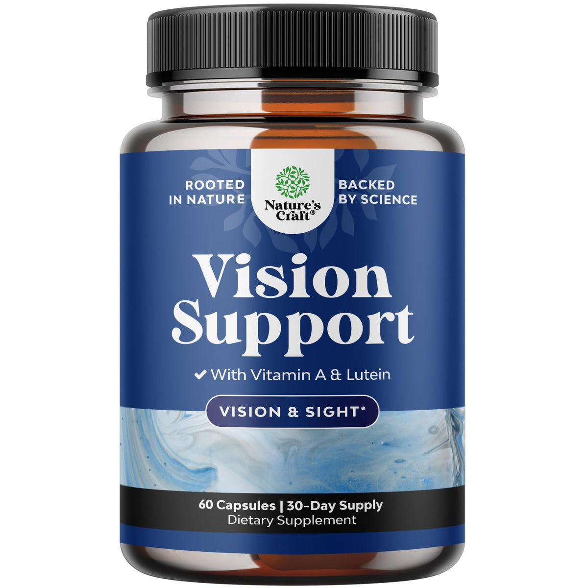 Natures Craft Eye Care Supplement front view with packaging
