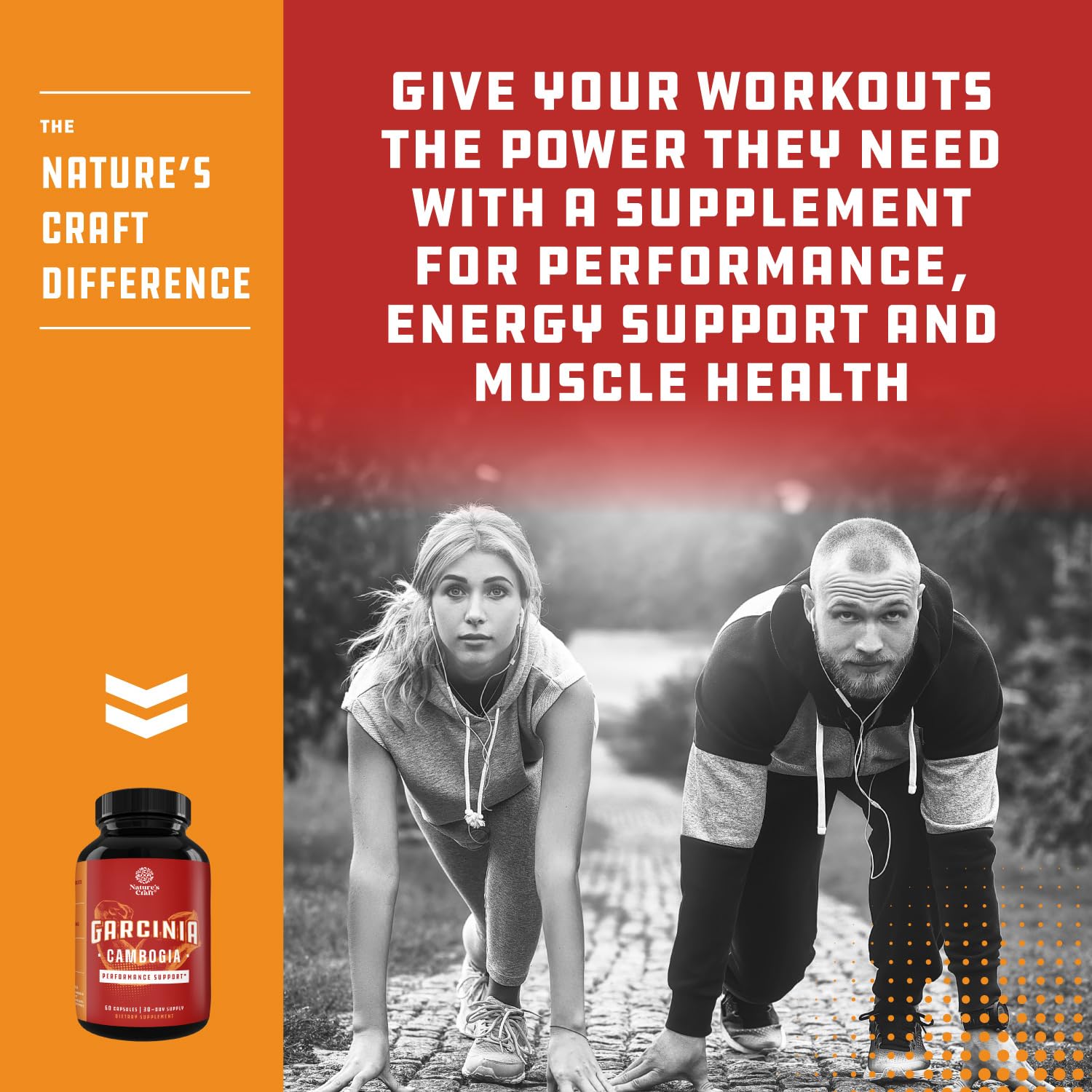 Natures Craft Garcinia Cambogia Supplement 1200mg label details