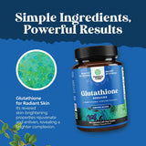 Natures Craft Glutathione Milk Thistle Capsules 1000mg bottle with label