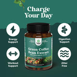 Natures Craft Green Coffee Bean Extract 141g capsules on a table