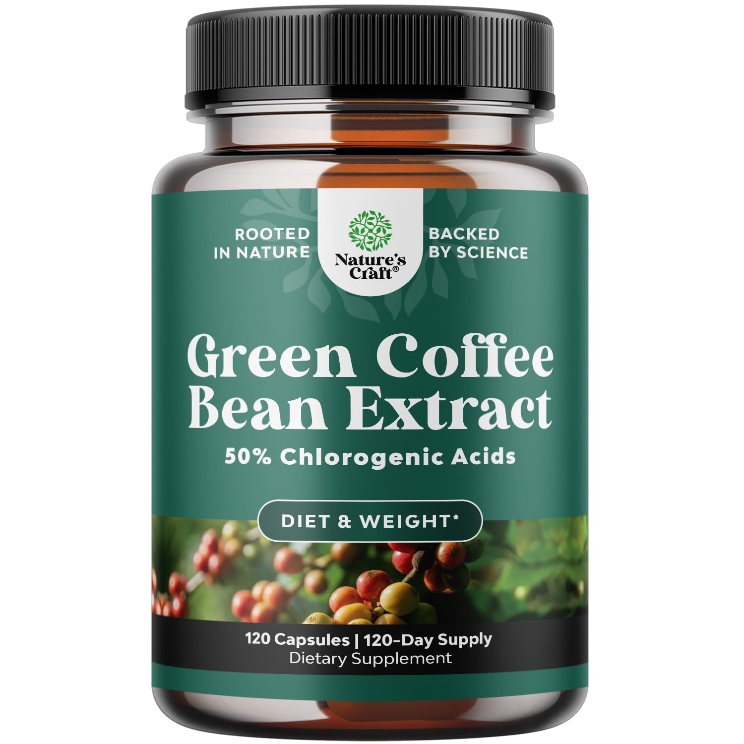 Natures Craft Green Coffee Bean Extract 141g front view