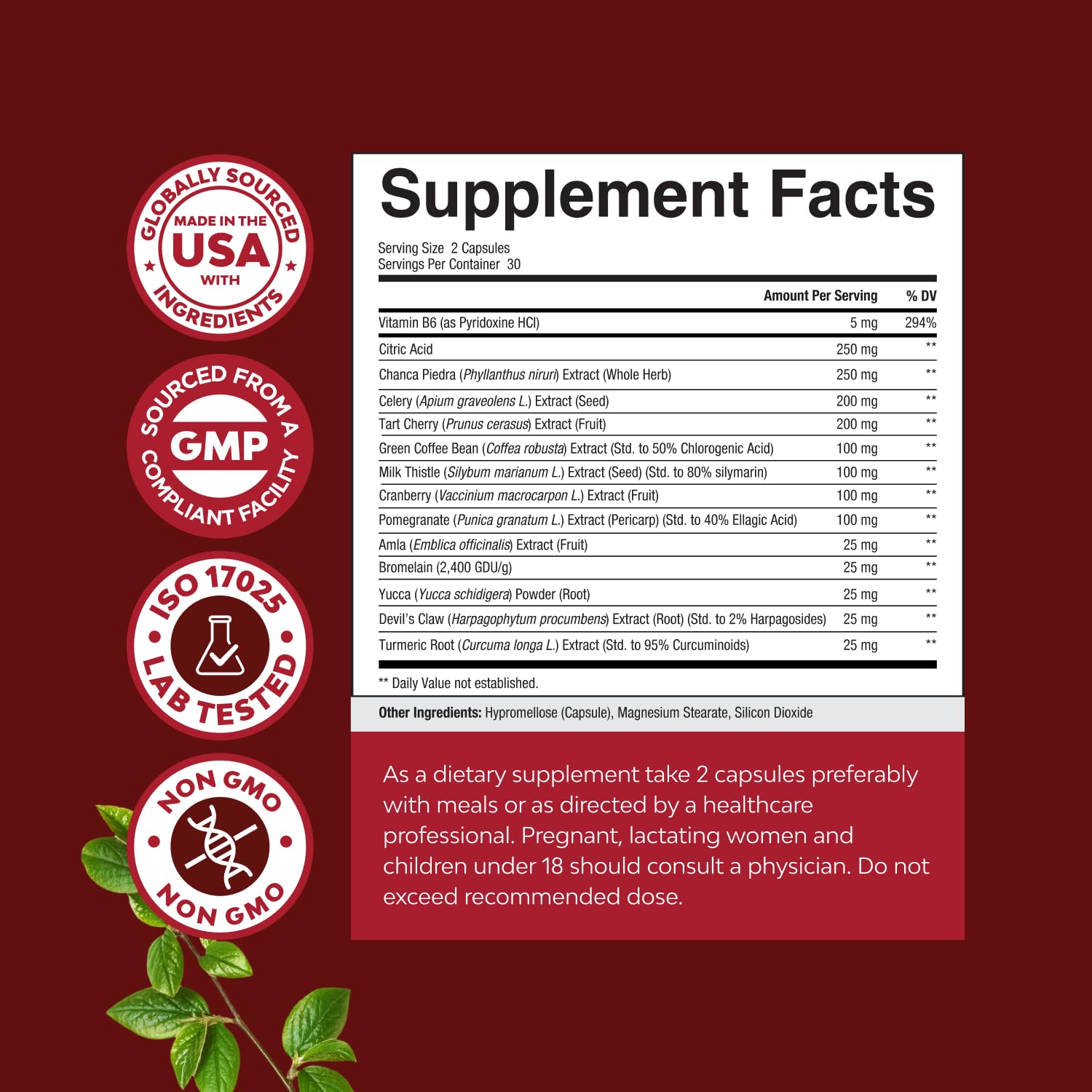 Natures Craft Green Coffee Bean Extract 80g on a wooden table