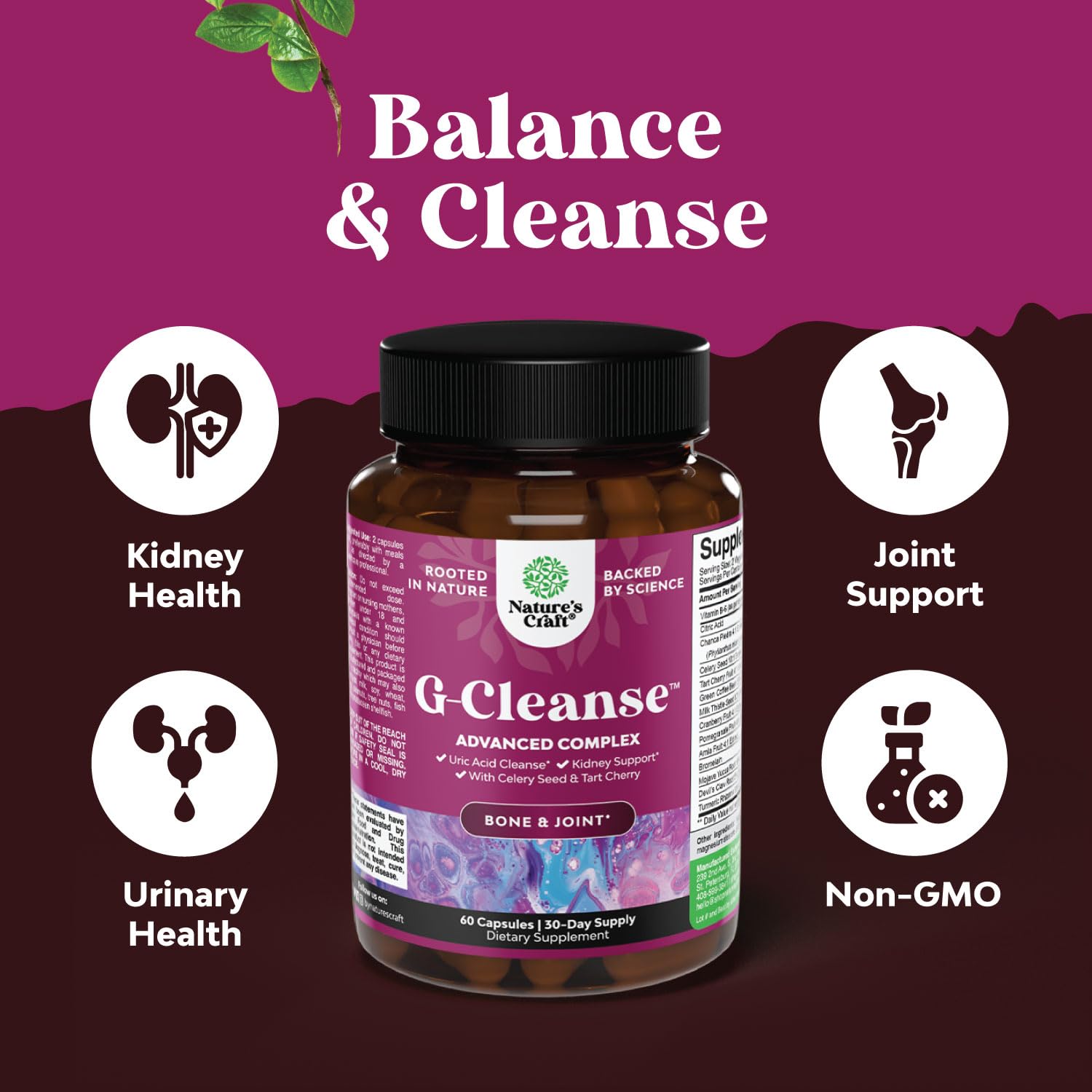 Natures Craft Green Coffee Bean Extract bottle side view