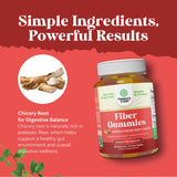 Natures Craft Gummy Fibre Supplement on a wooden table