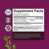 Natures Craft Hawthorn Berry Supplement packaging with natural background