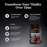 Natures Craft Horny Goat Weed Supplement 1000mg bottle top view