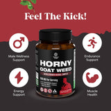 Natures Craft Horny Goat Weed Supplement 1000mg capsules in bottle