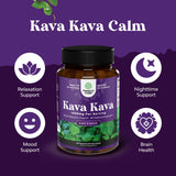 Natures Craft Kava Kava Capsules on a wooden table
