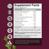 Natures Craft Kidney Support Herbal Supplement with a glass of water