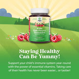 Natures Craft Kids daily wellness Support Gummies close-up of gummies