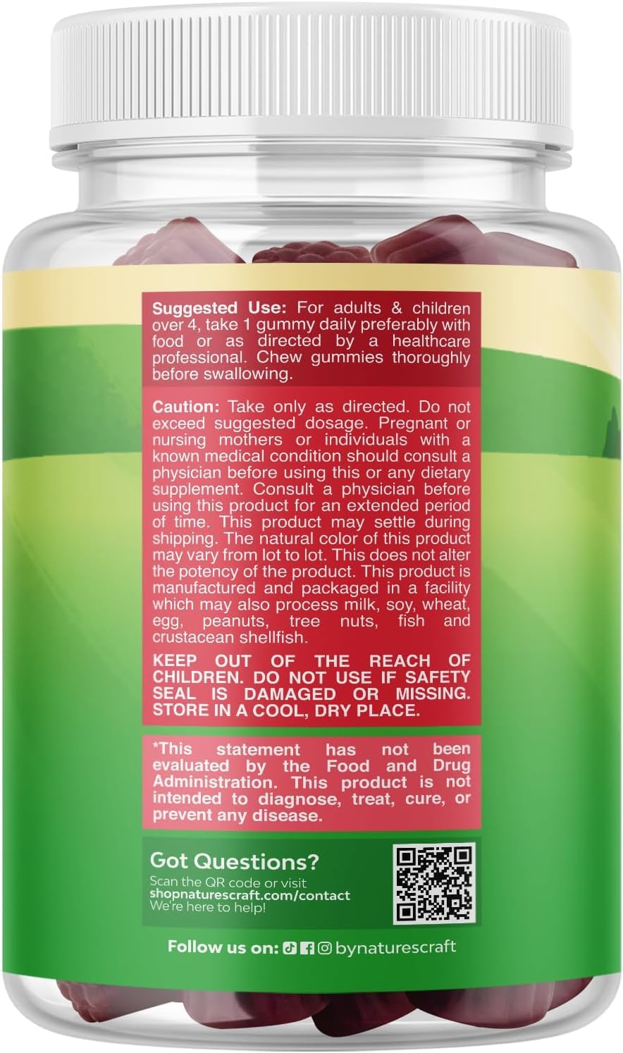Natures Craft Kids daily wellness Support Gummies packaging