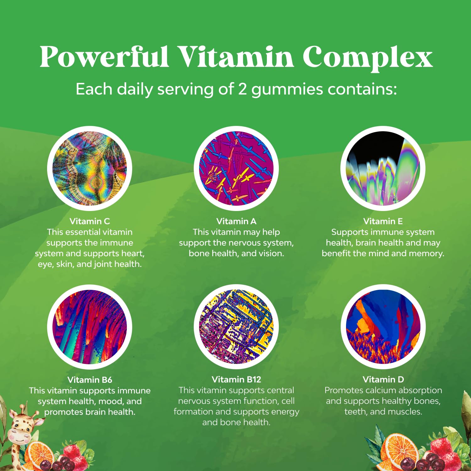 Natures Craft Kids Multivitamins Gummy with fresh fruits