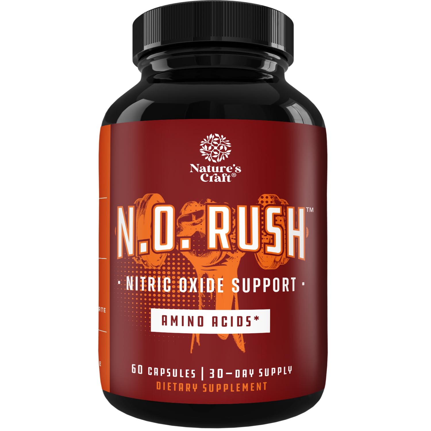 Natures Craft L-Arginine Nitric Oxide Supplement front view