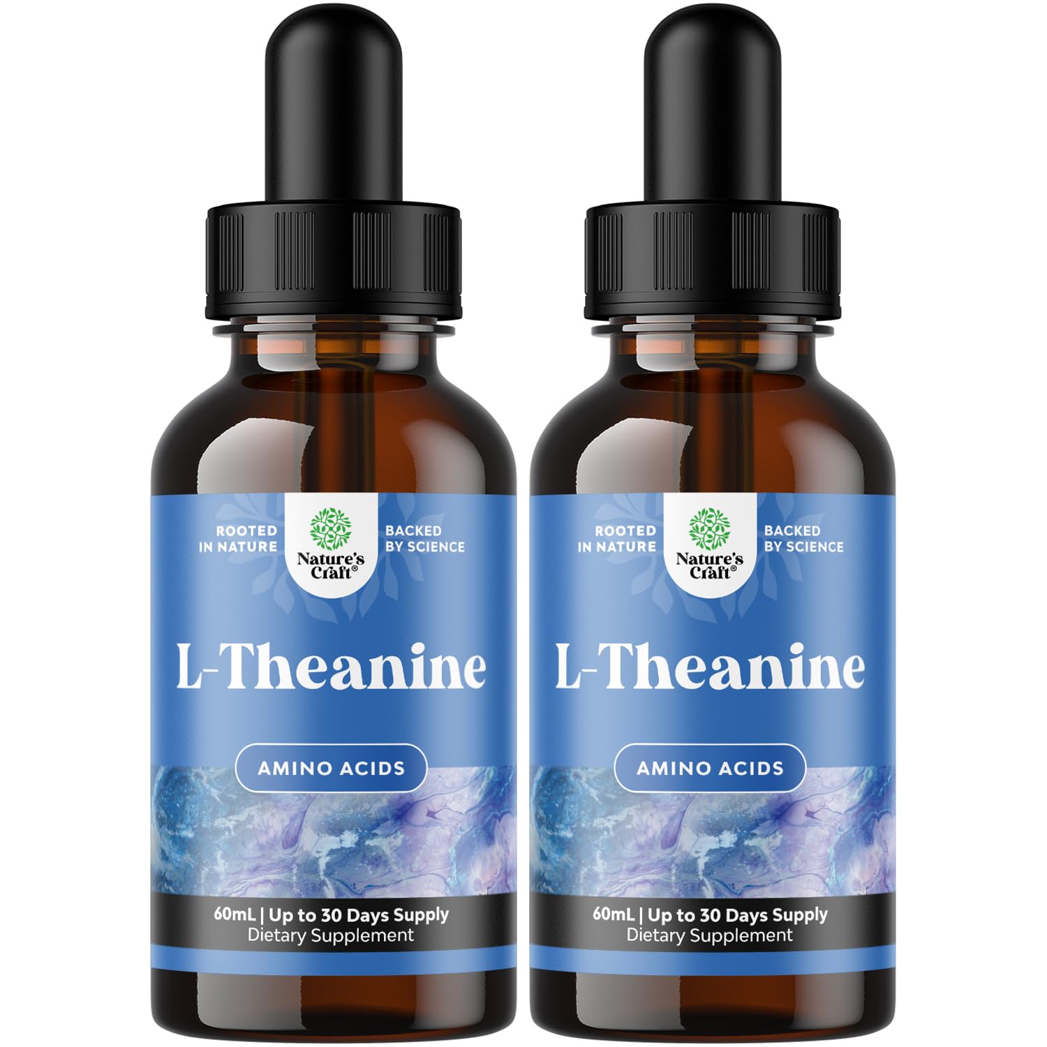 Natures Craft L-Theanine Liquid Drops 2 Fl Oz front view