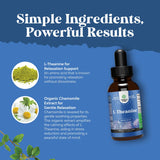 Natures Craft L-Theanine Liquid Drops product label