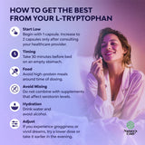 Natures Craft L-Tryptophan Capsules 1000mg bottle with label