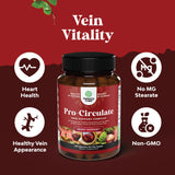 Natures Craft Leg Vein Supplement 100g close-up of capsules