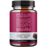 Natures Craft Maca Root Capsules 150g back view with ingredient list