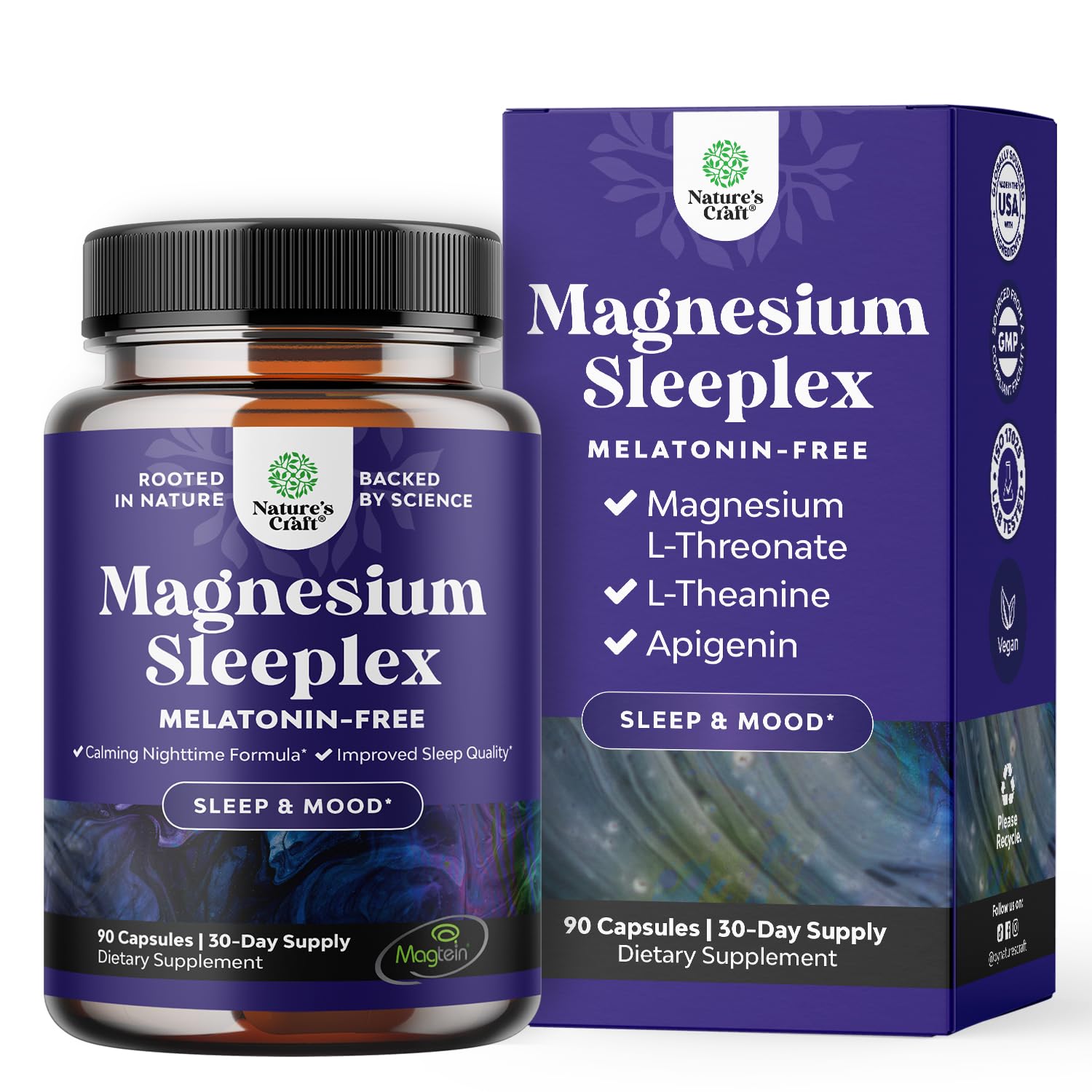 Natures Craft Magnesium Capsules front view