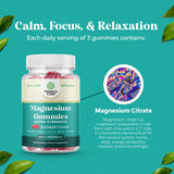 Natures Craft Magnesium Citrate Gummies on a wooden table