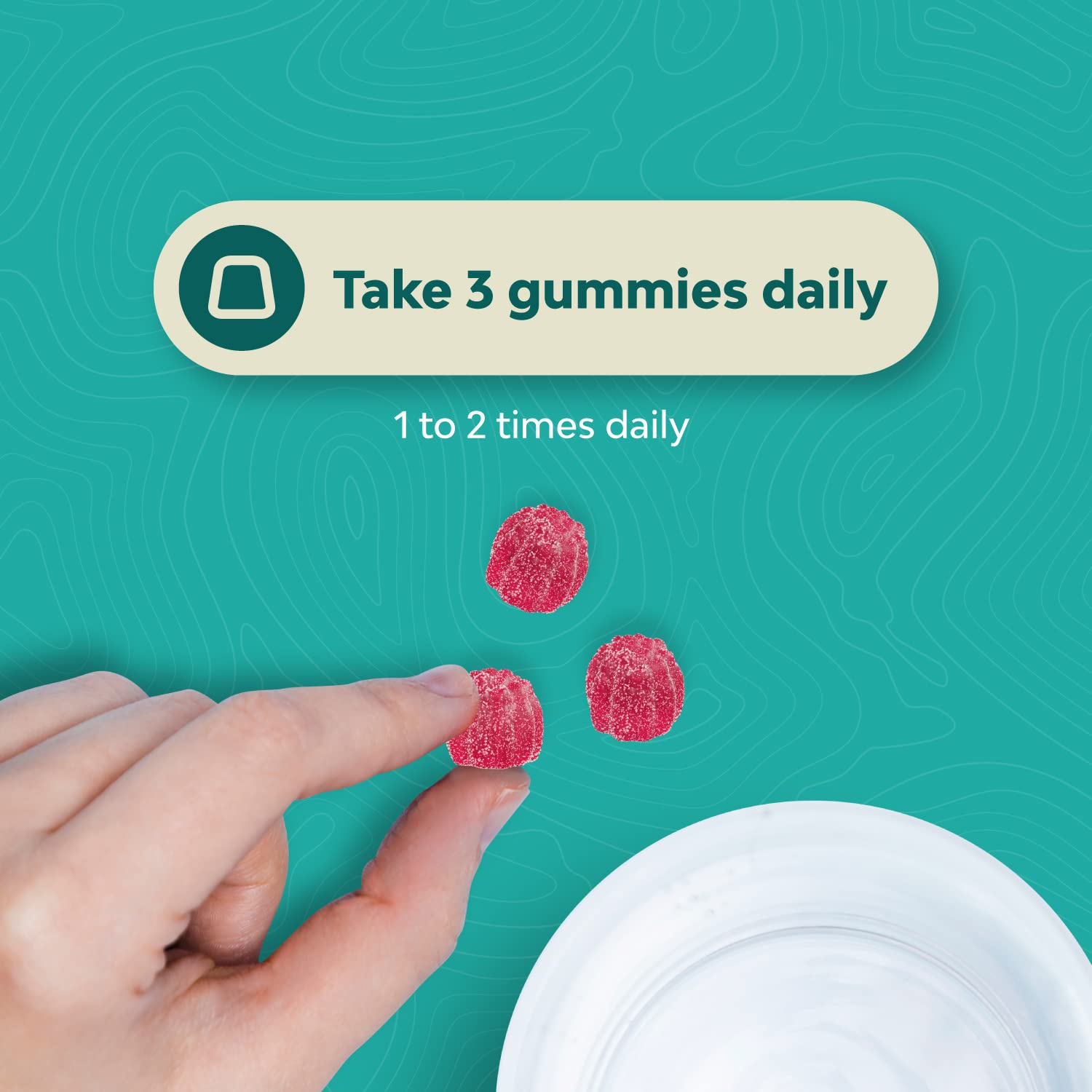 Natures Craft Magnesium Citrate Gummies with a measuring spoon